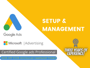 You will get your google ads campaign setup, managed & optimized 
Order Now: https://bit.ly/tbsogoogleads