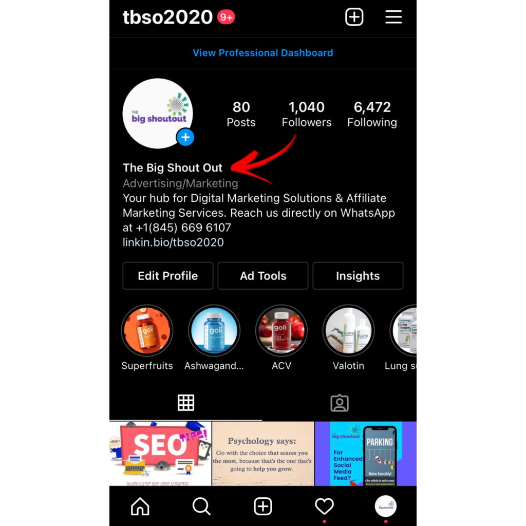 Follow 
thebigshoutout on Instagram @tbso2020