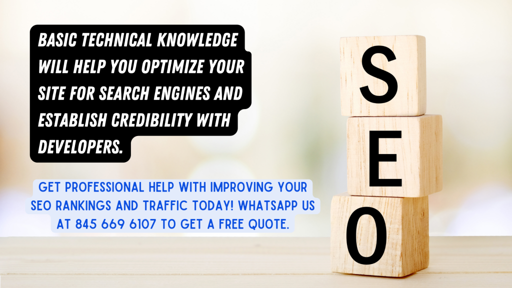 Get professional help with improving your SEO rankings and traffic today! Whatsapp us at 845 669 6107 to get a free quote.