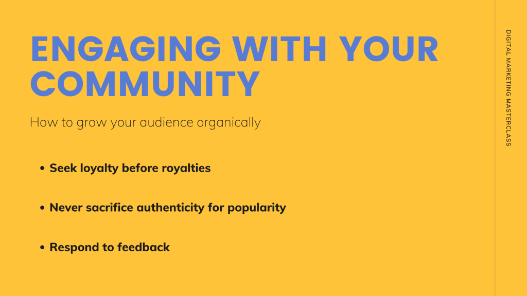 Engaging with your community