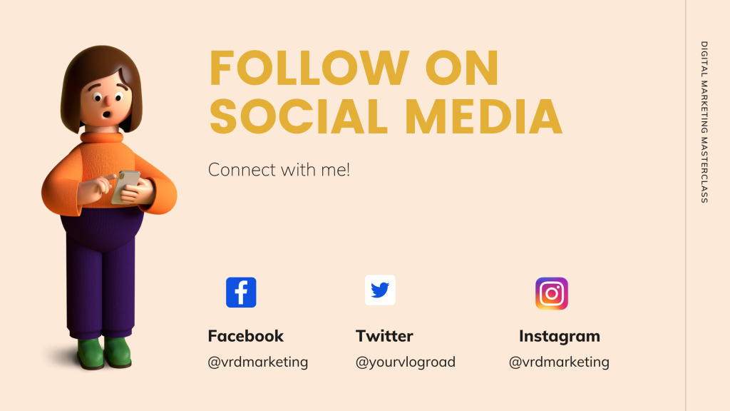 Follow us on social media Instagram: @vrdmarketing